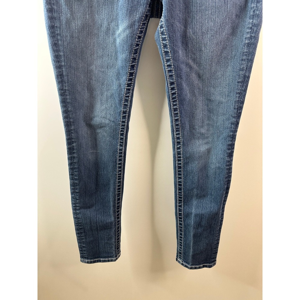 Miss Me Mid Rise Skinny Jeans Size 28 Zebra Sequin Studded Flap Pocket Denim - Picture 6 of 16